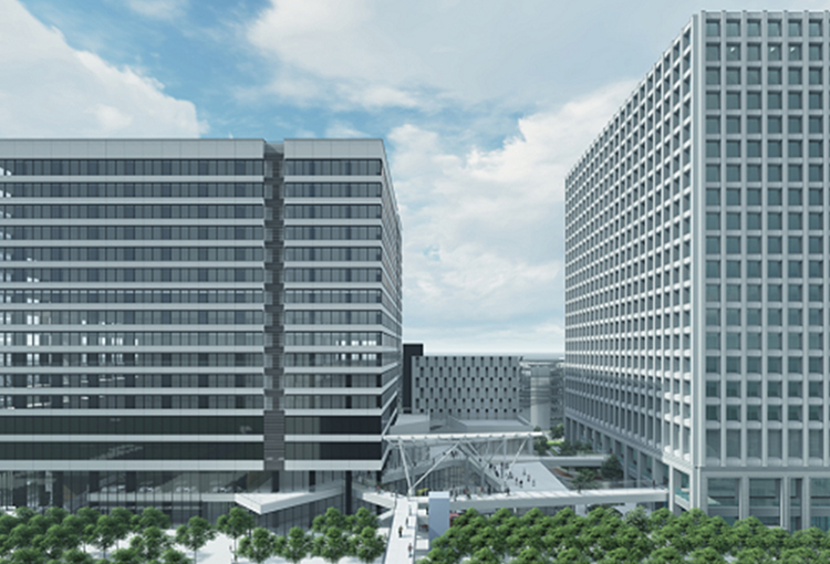 豊洲4-2街区再開発ダクト工事